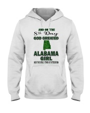 God Created Alabama Girl Hooded Sweatshirt tile