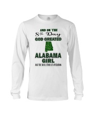 God Created Alabama Girl Long Sleeve Tee tile