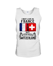 LIVE IN FRANCE BEGAN IN SWITZERLAND Unisex Tank thumbnail