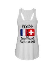 LIVE IN FRANCE BEGAN IN SWITZERLAND Ladies Flowy Tank thumbnail