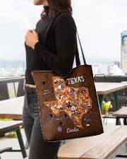 Custom Name Texas Map With Symbol All-over Tote aos-all-over-tote-lifestyle-front-04