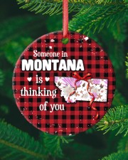 Someone In Montana Is Thinking Of You Circle ornament - single (porcelain) custom-circle-ornament-single-porcelain-lifestyle-10