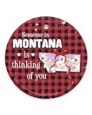 Someone In Montana Is Thinking Of You Circle ornament - single (porcelain) front