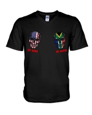 My Home My Blood South Africa V-Neck T-Shirt tile