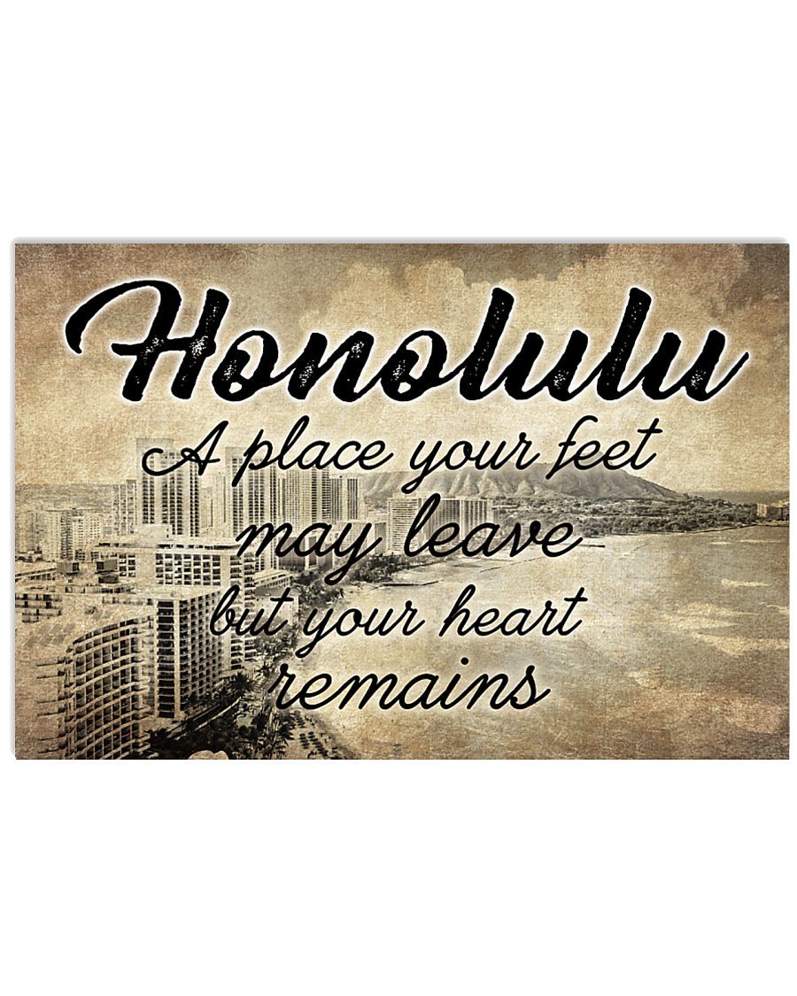 HONOLULU A PLACE YOUR HEART REMAINS 24x16 Poster