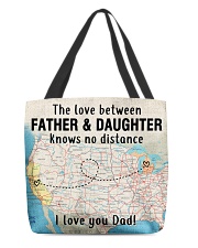 MICHIGAN CALIFORNIA FATHER DAUGHTER I LOVE DAD All-Over Tote tile