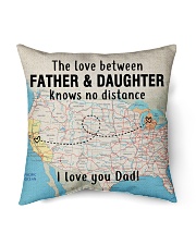 MICHIGAN CALIFORNIA FATHER DAUGHTER I LOVE DAD Indoor Pillow - 16” x 16” front