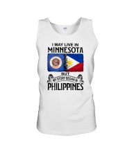 LIVE IN MINNESOTA BEGAN IN PHILIPPINES Unisex Tank tile