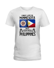 LIVE IN MINNESOTA BEGAN IN PHILIPPINES Ladies T-Shirt tile