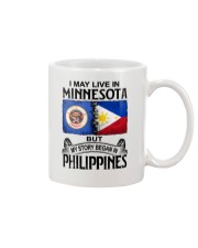 LIVE IN MINNESOTA BEGAN IN PHILIPPINES Mug tile