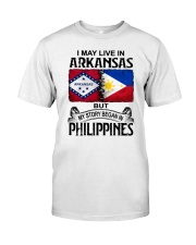 LIVE IN ARKANSAS BEGAN IN PHILIPPINES Classic T-Shirt tile