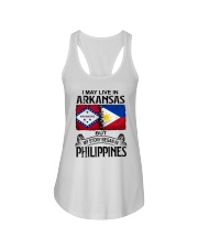 LIVE IN ARKANSAS BEGAN IN PHILIPPINES Ladies Flowy Tank thumbnail