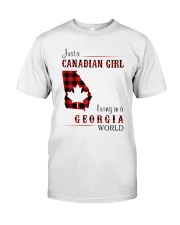 CANADIAN GIRL LIVING IN GEORGIA WORLD Classic T-Shirt front