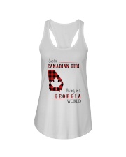 CANADIAN GIRL LIVING IN GEORGIA WORLD Ladies Flowy Tank tile
