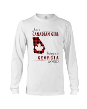 CANADIAN GIRL LIVING IN GEORGIA WORLD Long Sleeve Tee tile