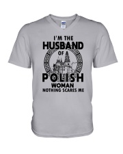I'M THE HUSBAND OF A POLISH WOMAN V-Neck T-Shirt thumbnail