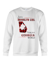 BROOKLYN GIRL LIVING IN GEORGIA WORLD Crewneck Sweatshirt thumbnail