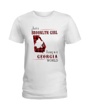 BROOKLYN GIRL LIVING IN GEORGIA WORLD Ladies T-Shirt thumbnail