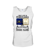 LIVE IN PENNSYLVANIA BEGAN IN RHODE ISLAND Unisex Tank tile