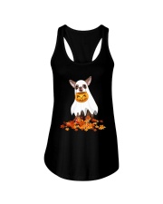 Chihuahua Ghost Costume Ladies Flowy Tank tile