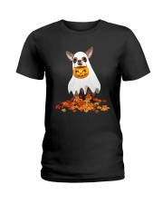 Chihuahua Ghost Costume Ladies T-Shirt front