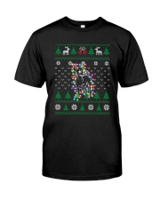 Chihuahua Light Pattern Christmas Classic T-Shirt tile