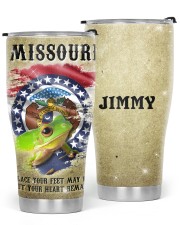 Personalize Tumbler Missouri Your Heart Remains Glitter Tumbler tile