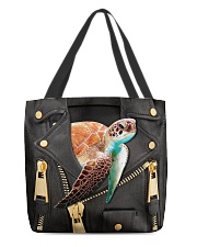 Turtle Zipper Jacket All-over Tote back