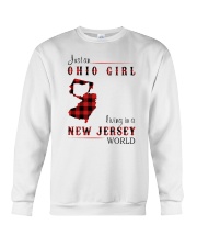 OHIO GIRL LIVING IN JERSEY WORLD Crewneck Sweatshirt thumbnail