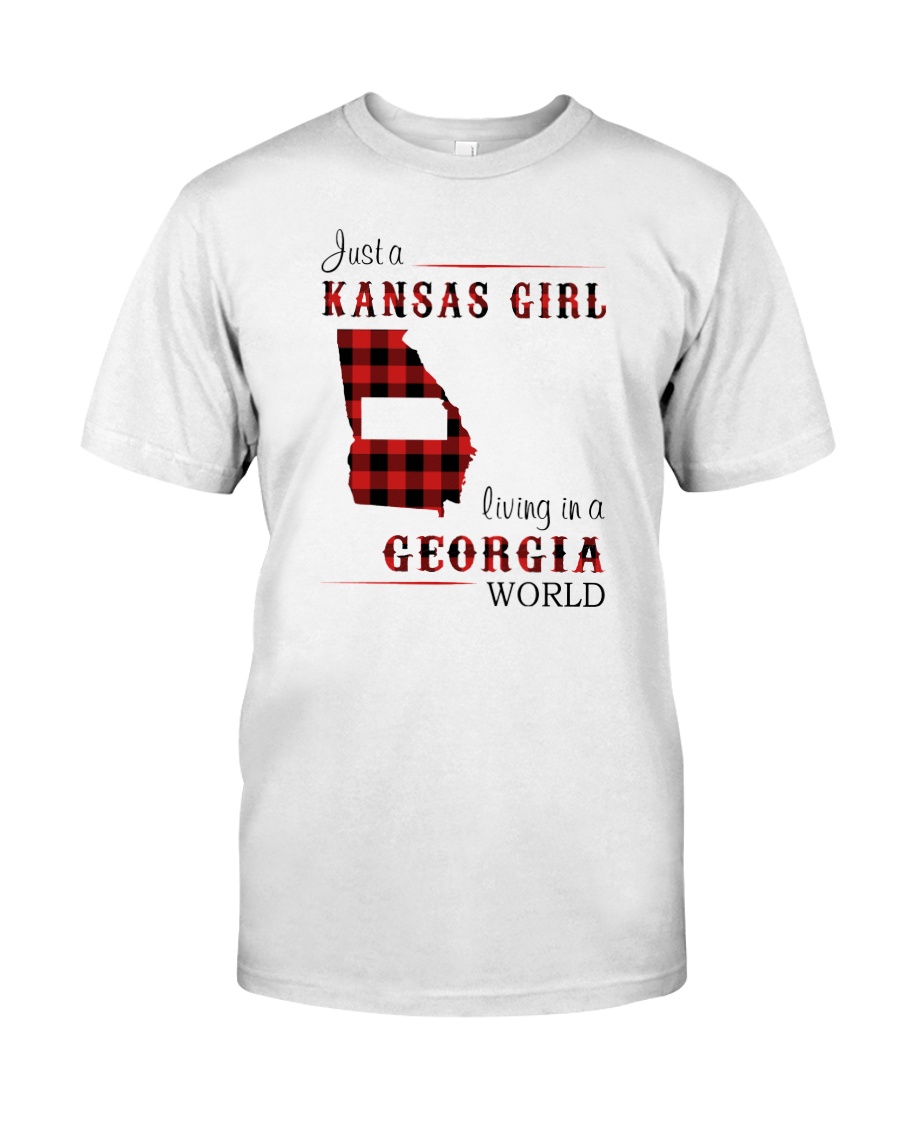 KANSAS GIRL LIVING IN GEORGIA WORLD Classic T-Shirt