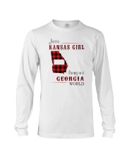 KANSAS GIRL LIVING IN GEORGIA WORLD Long Sleeve Tee thumbnail