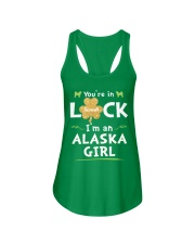 You're In Luck Alaska Girl Custom Name Ladies Flowy Tank tile