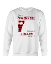 CANADIAN GIRL LIVING IN VERMONT WORLD Crewneck Sweatshirt thumbnail