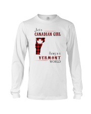 CANADIAN GIRL LIVING IN VERMONT WORLD Long Sleeve Tee thumbnail