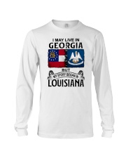 LIVE IN GEORGIA BEGAN IN LOUISIANA Long Sleeve Tee tile