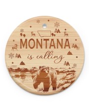 Montana Is Calling Circle ornament - single (porcelain) front