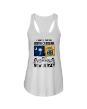 LIVE IN SOUTH CAROLINA BEGAN IN NEW JERSEY Ladies Flowy Tank tile