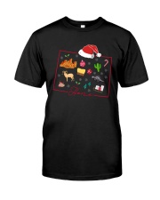 Colorado Map Outline Christmas Classic T-Shirt tile