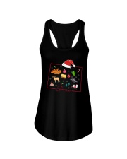 Colorado Map Outline Christmas Ladies Flowy Tank tile