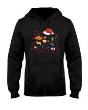 Colorado Map Outline Christmas Hooded Sweatshirt front