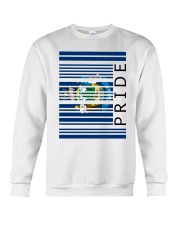 Maine Flag Pride Barcode Crewneck Sweatshirt tile