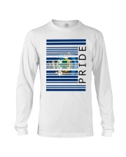 Maine Flag Pride Barcode Long Sleeve Tee tile