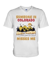 Someone In Colorado Misses Me V-Neck T-Shirt tile