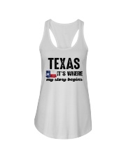 TEXAS IT'S WHERE MY STORY BEGINS Ladies Flowy Tank thumbnail