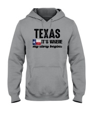 TEXAS IT'S WHERE MY STORY BEGINS Hooded Sweatshirt thumbnail