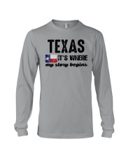 TEXAS IT'S WHERE MY STORY BEGINS Long Sleeve Tee thumbnail