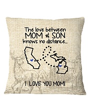 MICHIGAN CALIFORNIA THE LOVE MOM AND SON Square Pillowcase thumbnail