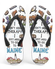 I Just Need To Go To Maine Men's Flip Flops tile