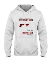 KENTUCKY GIRL LIVING IN TENNESSEE WORLD Hooded Sweatshirt thumbnail