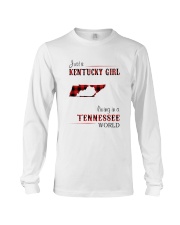 KENTUCKY GIRL LIVING IN TENNESSEE WORLD Long Sleeve Tee thumbnail